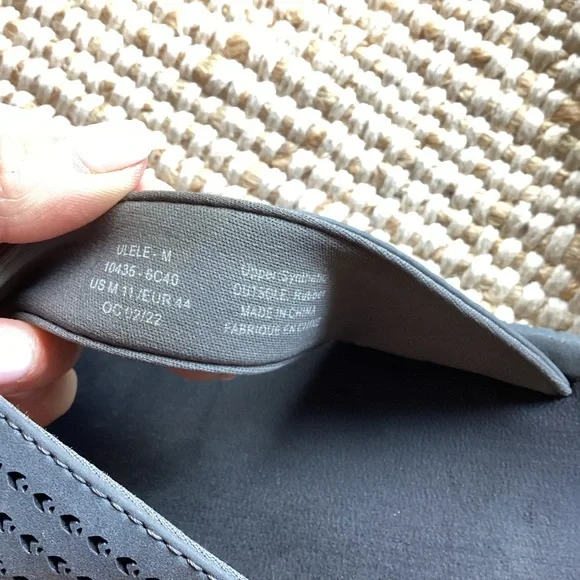 OluKai Gray Perforated Footwear Size 11 - Picture 3 of 3